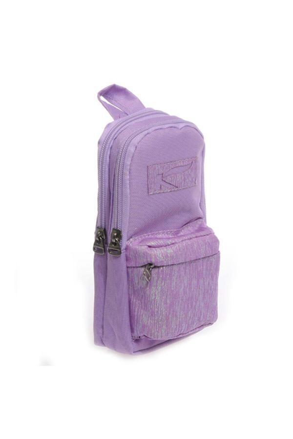 Kaukko Bright Simli Kalem Çantası (Kalemlik) Lila K2122 - Image 1
