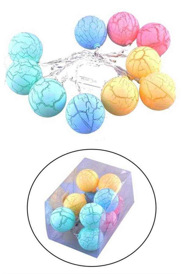 Nisfi Kutur Dekoratif Minik 10 Toplu Ledli Dekoratif Dolama Renkli Led (K246) - Image 1