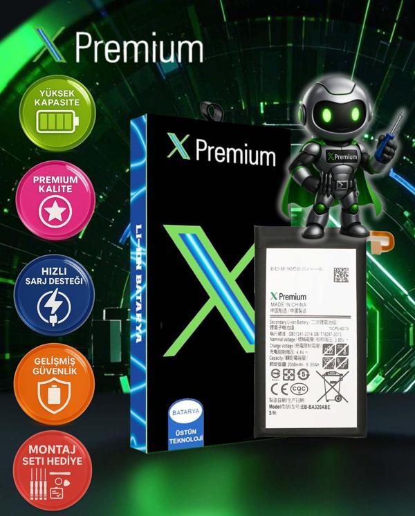 ​​Xpremium Samsung A3 2017 SM-A320 Batarya Pil Süper Yüksek Kalite 2350 mAh - Image 1