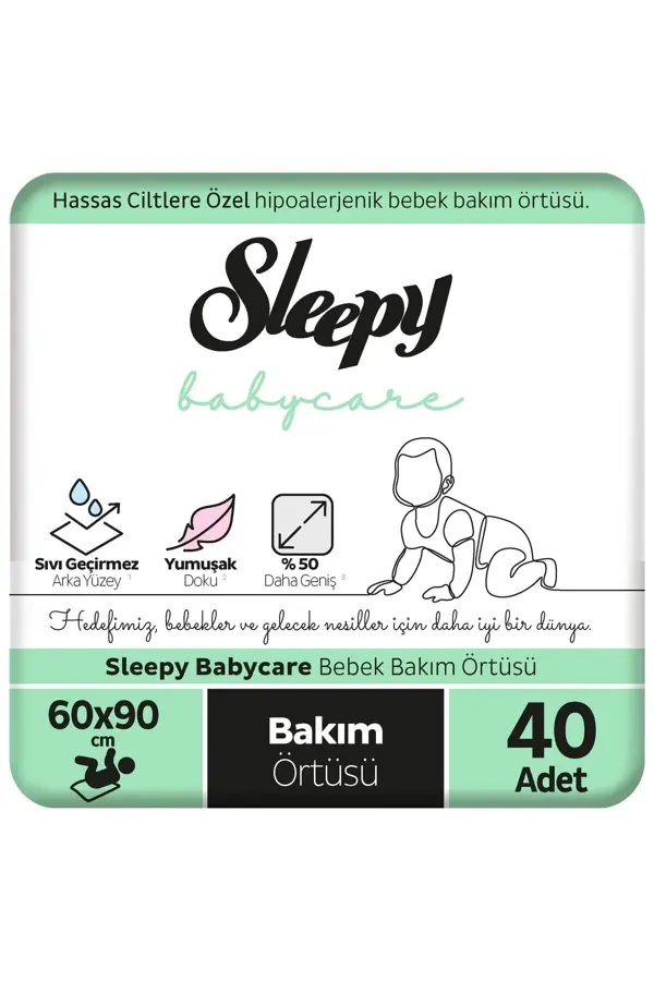 Sleepy 10'lu 4 Paket Bebek Bakım Örtüsü - Image 1