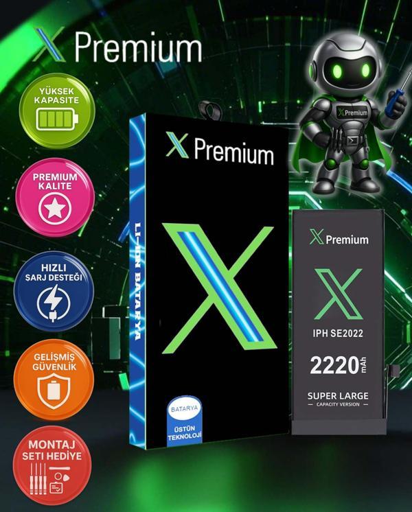 İPhone Se 2022 Se 3. Nesil Batarya Pil Süper Yüksek Kapasiteli Güçlendirilmiş 2220 mAh Xpremium - Image 1