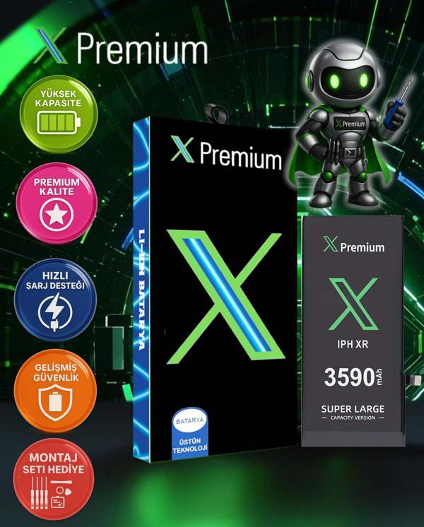 İPhone Xr Batarya Pil Süper Yüksek Kapasiteli Güçlendirilmiş 3590 mAh Xpremium - Image 1
