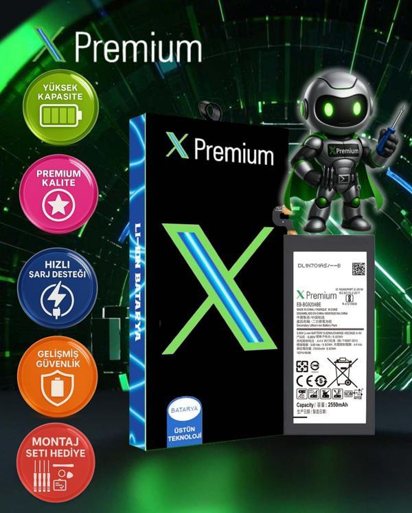 Xpremium Samsung S6 SM-G920 Batarya Pil Süper Yüksek Kalite 2550 mAh - Image 1