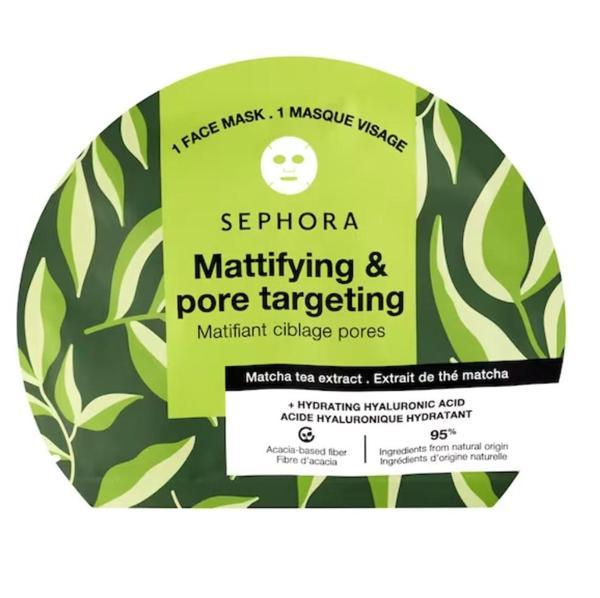 SEPHORA COLLECTION Fruit & Plant + Hyalurinc Acid Mask -Matcha Tea - Porları Hedef Alan & Matlaştırı - Image 1
