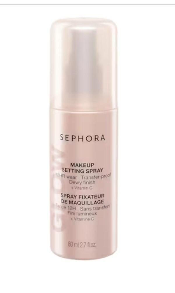 SEPHORA COLLECTION GLOW Makyaj Sabitleme Spreyi – Parlak, Kalıcı, Akmaz 80 ml - Image 1