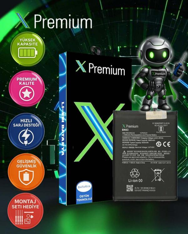​​Xpremium Xiaomi Redmi 10 / 10 Prime Batarya Pil Süper Yüksek Kalite BN63 5000 mAh - Image 1