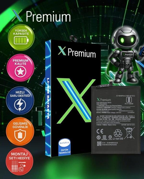 Xpremium Xiaomi Redmi Note 9S BN55 Batarya Pil Süper Yüksek Kalite 5020 mAh - Image 1