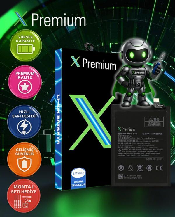 Xpremium Xiaomi Redmi Note 10 / Note 10S / Note 10 Pro BN59 Batarya Pil Süper Yüksek Kalite 5000 mAh - Image 1