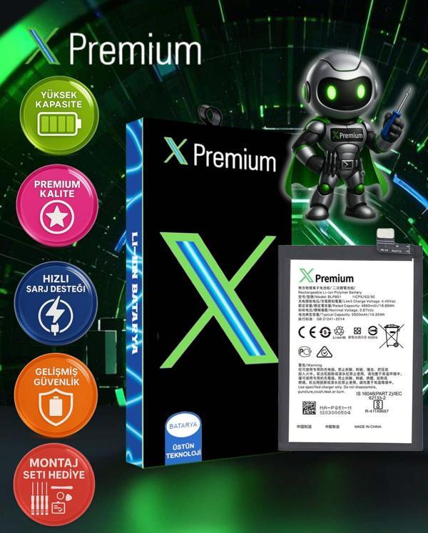 Xpremium Oppo A74 4G / A54 5G / A95 BLP851 Batarya Pil Süper Yüksek Kalite 5000 mAh - Image 1