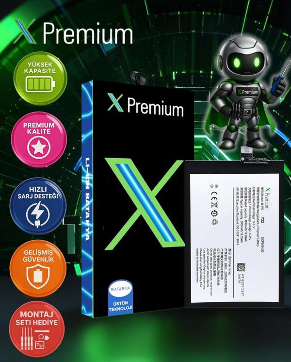 Xpremium Vivo Y22 / Y22s Batarya Pil Süper Yüksek Kalite B-W3 - Image 1
