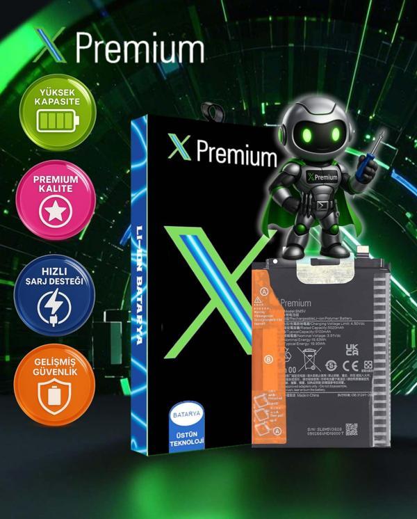 Xpremium Xiaomi Redmi Note 13 Pro 5G (BM5V) Batarya – 5020 mAh Süper Yüksek Kapasiteli Güçlendirilmiş Pil - Image 1