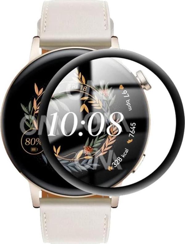 Coverzone Huawei Watch GT 41mm ile Uyumlu PMMA Pet Dungeon Armor Saat Ekran Koruyucu - Image 1