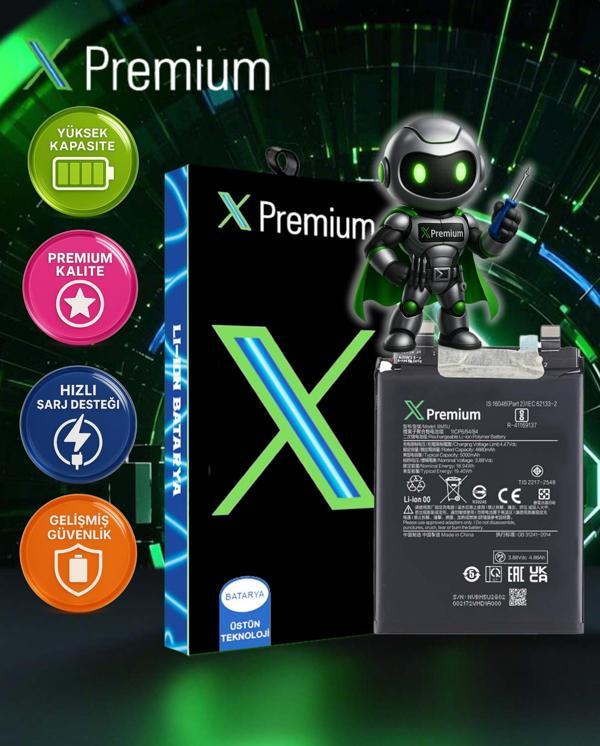 Xpremium Xiaomi Redmi 13 Pro Plus 5G (BM5U) Batarya – 5000 mAh Süper Yüksek Kapasiteli Güçlendirilmiş Pil - Image 1
