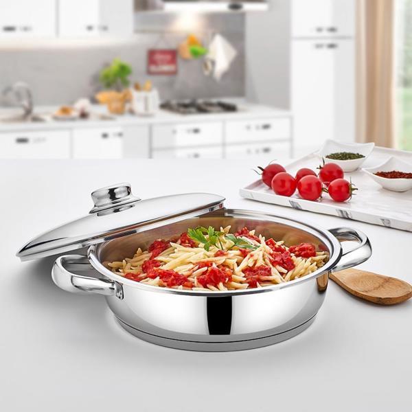 Gülsan Çelik Mega Basık Tencere 26cm  - Image 1