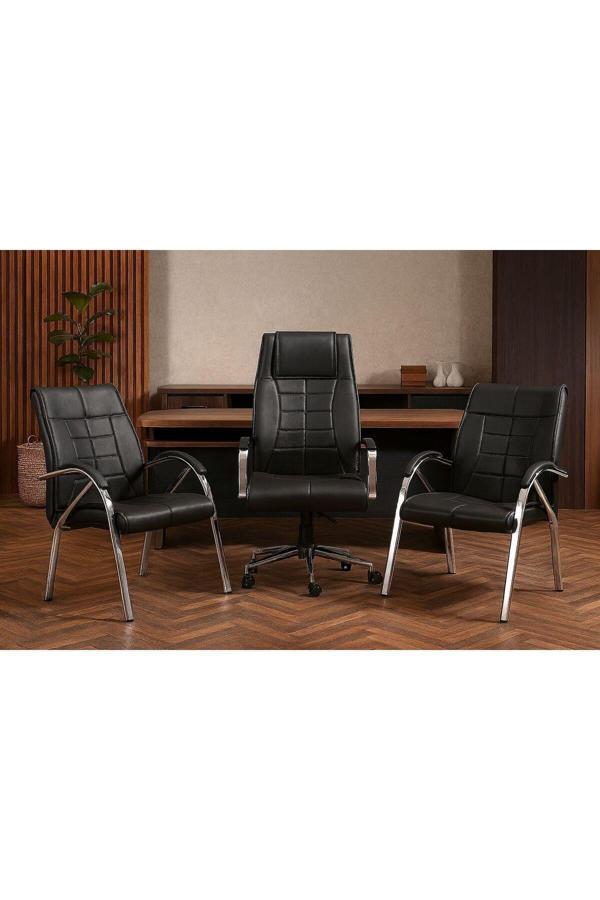 Yüksek Sırtlı Misafir ve Bekleme Koltuk Takımı Ergonomik Destekli - Image 1