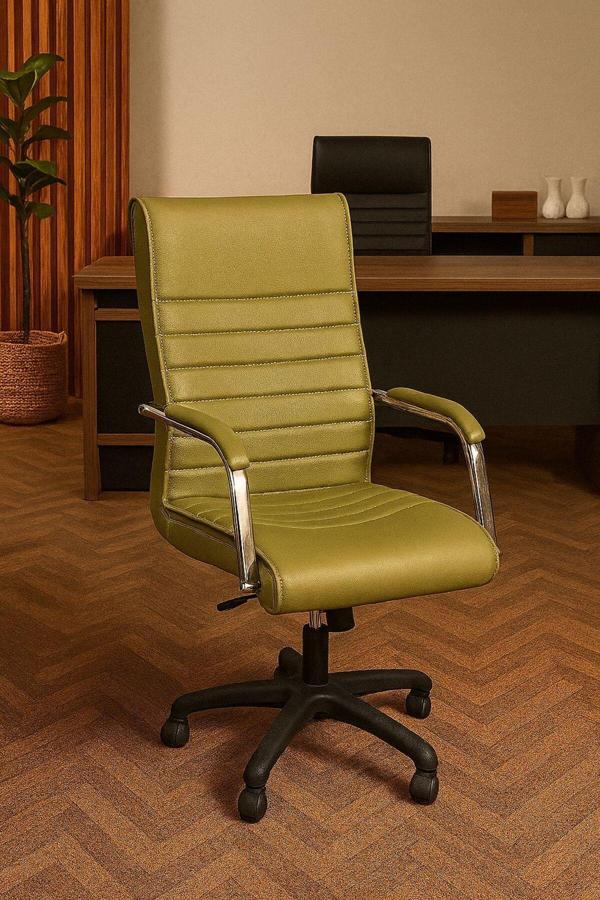 Staryo Yeşil Bilgisayar Koltuğu – Ergonomik Bel Destekli, Ayarlanabilir Yükseklikli - Image 1