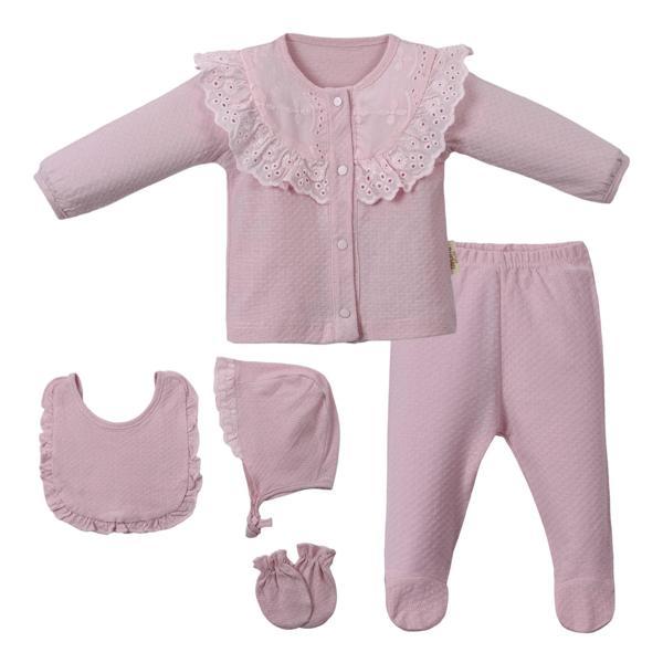 FİSTOLU BEŞLİ SET Pembe - Image 1