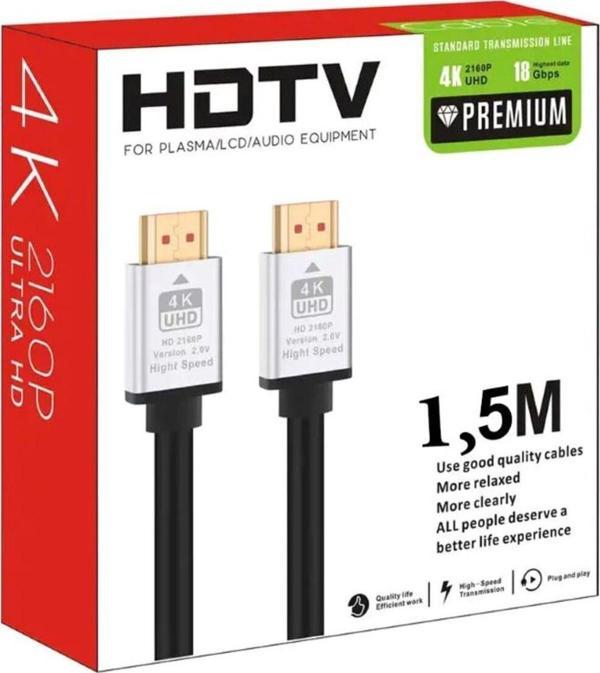 Coverzone Hdmi Kablo 1,5 Metre 4k Hdtv 2160paltın Kaplama Uç Yüksek Hızlı Aktarım 958 - Image 1