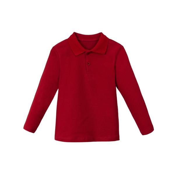 UZUN KOLLU LAKOST TSHIRT KIRMIZI - Image 1