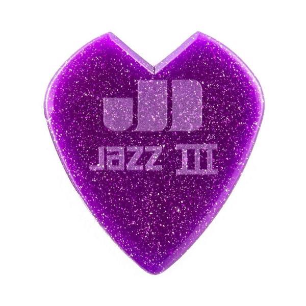 Jim Dunlop 47RKH3NPS Jazz III Purple Sparkl Pena 1 Adet Kirk Hammett Signature  - Image 1