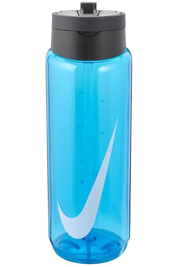 Nike Recharge Straw Pipet Bottle 24 Oz 0,71LT BPA Free BPA içermeyen Pipetli Suluk Mavi - Image 1