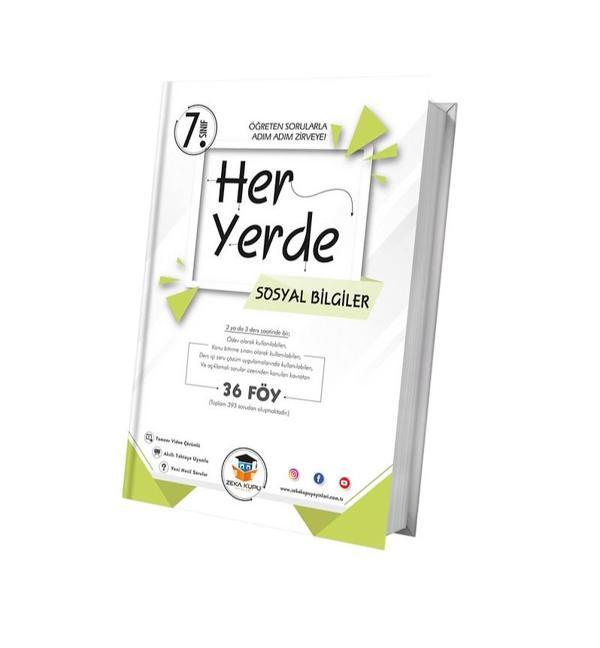 Zeka Küpü Yayınları 7. Sınıf  Her Yerde Sosyal Bilgiler Soru Föyleri - Zeka Küpü Yayınları - Image 1