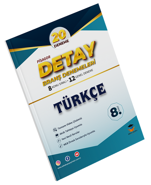 Zeka Küpü Yayınları 8. Sınıf Pisagor Detay Türkçe 20li Branş Denemesi - Zeka Küpü Yayınları - Image 1