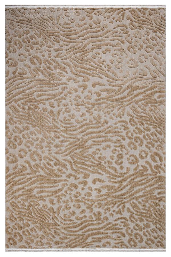 Sunbeam Kahverengi Geometrik Etnik Modern Desenli Hav Vermeyen Leke Tutmayan Kolay Temizlenen Yumuşak Makine Salon Yolluk Mutfak Halı - Image 1