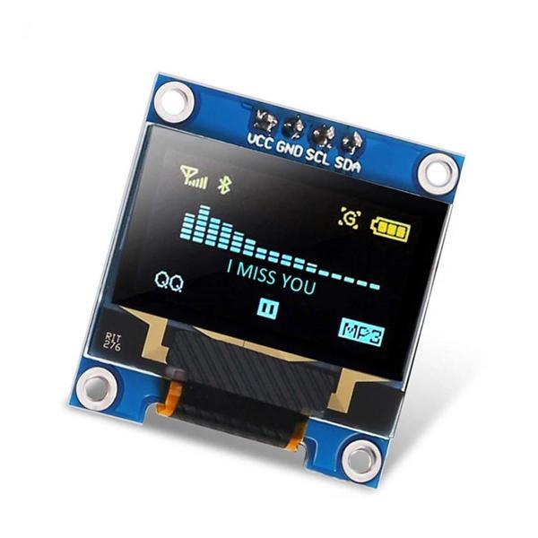 0.96" Mavi Yeşil Dual Color OLED LCD Ekran I2C IIC Communication Display - Image 1