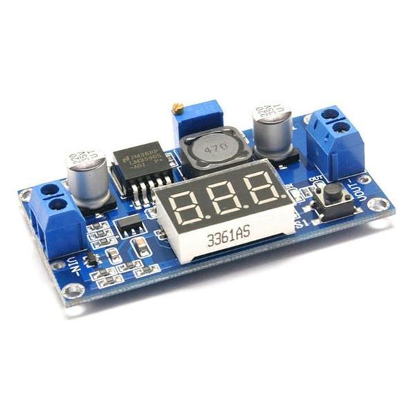 LM2596 DC-DC Ayarlanabilir Step-Down Modül Dijital Voltmetre Göstergeli - Image 1