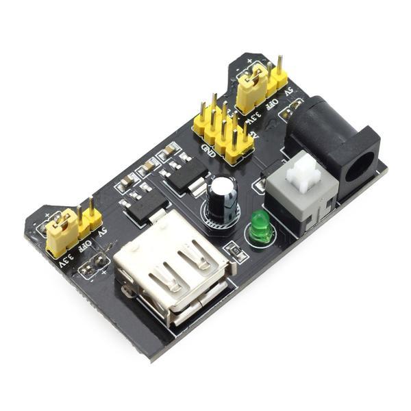 MB-102 Breadboard Güç Kaynağı Modülü Dual 5V/3.3V Output DC Voltaj Regülatörü - Image 1