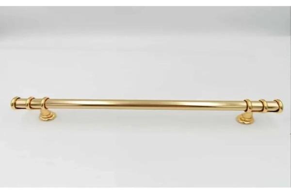 Yaren Metal Polimer Boncuk Halka Modern Dolap Çekmece Kulpları (160 mm ) Altın-Altın- 2 Adet - Image 1