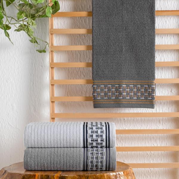Schafer Home Plain Jakarlı Havlu 70x140 Cm-Beyaz - Image 1