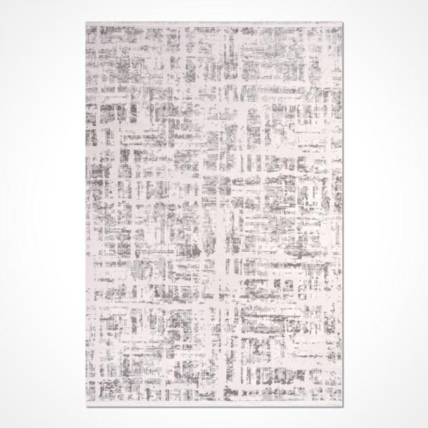 Ariya Gri Modern Etnik Desenli Akrilik Hav Vermeyen Leke Tutmayan Kolay Temizlenen Yumuşak Makine Salon Yolluk Mutfak Halı - Image 1