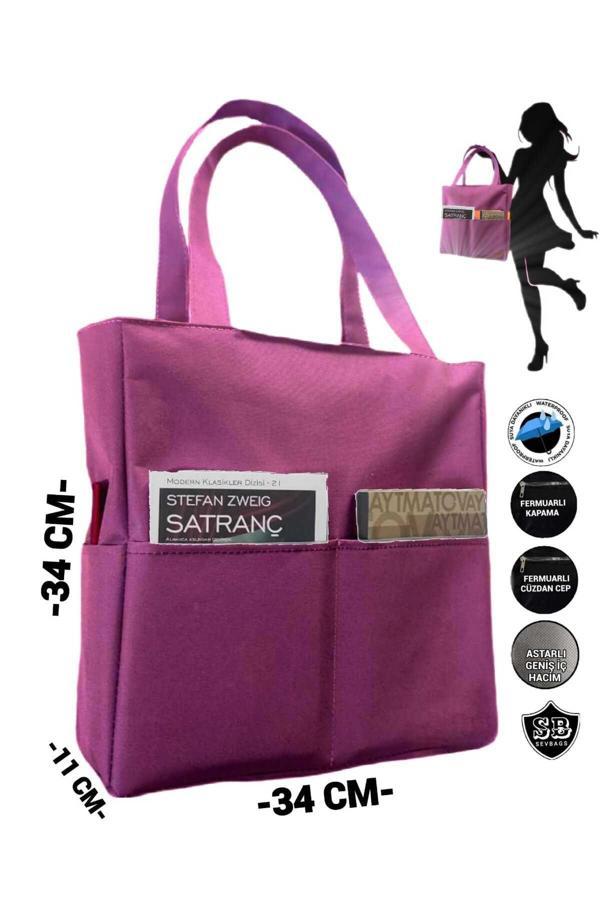 Sevbags Kadın Çok Cepli Spor Ve Okul Çantası Mor - Image 1