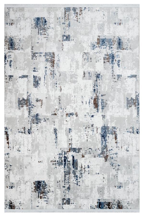 Paige Gri Modern Etnik Desenli Akrilik Hav Vermeyen Leke Tutmayan Kolay Temizlenen Yumuşak Makine Salon Yolluk Mutfak Halı - Image 1