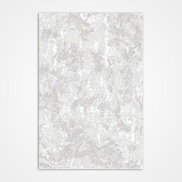Jada Gri Modern Etnik Desenli Hav Vermeyen Leke Tutmayan Kolay Temizlenen Yumuşak Makine Salon Yolluk Mutfak Halı - Image 1