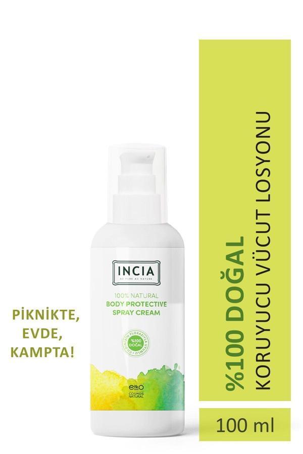 INCIA %100 Doğal Koruyucu Vücut Losyonu Sprey Yenidoğan Bebek Çocuk İçin Limon Okaliptus Vegan 100 ml - Image 1