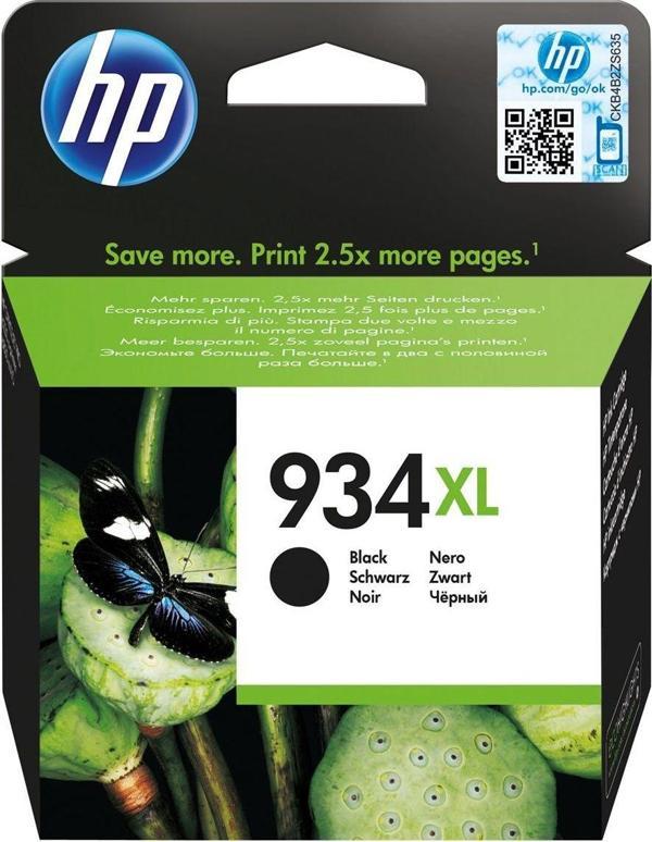HP 934Xl Black Siyah Yüksek Kapasite Kartuş C2P23Ae - Image 1