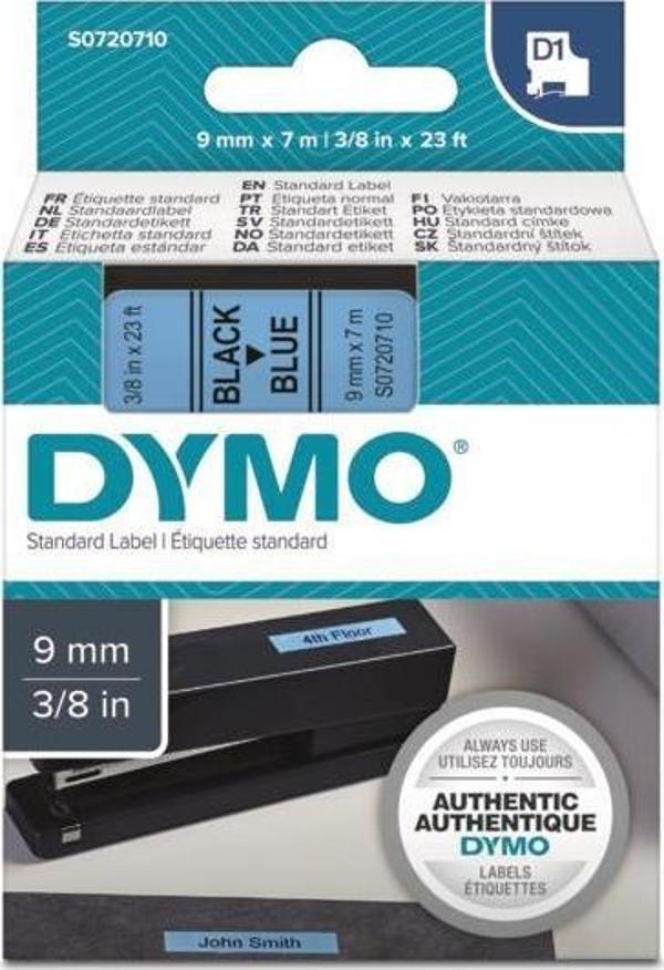 DYMO D1 Mavi/SiyahYedek Şerit 9mm x 7mt (40916) - Image 1