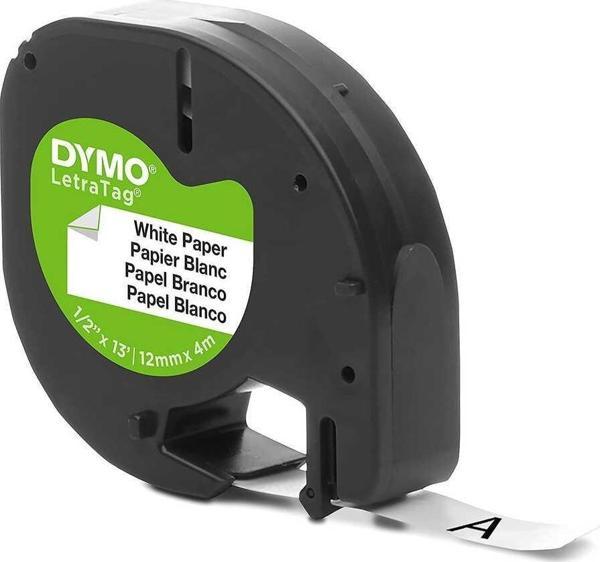 DYMO LetraTag Beyaz Kağıt Etiket 59421 (10'lu Paket) - Image 1