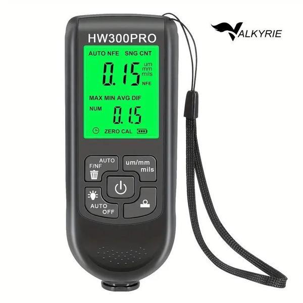 Valkyrie HW-300 Pro Kaplama Kalınlığı Ölçer – 0-2000 µm Ölçüm Aralığı, FE/NFE Algılama, Arka Aydınlatmalı LCD - Image 1
