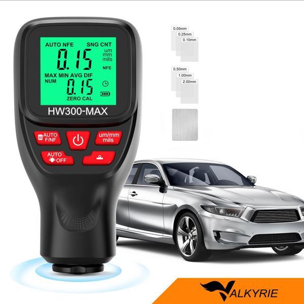 Valkyrie HW300-MAX Dijital Kaplama Kalınlığı Ölçer – 0-2000 µm, FE/NFE Otomatik Algılama, LCD Ekran - Image 1