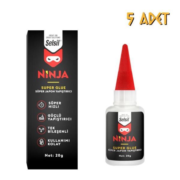 Selsil Ninja Genel Amaçlı Japon Yapıştırıcı 20 gr. - 5 Adet - Image 1