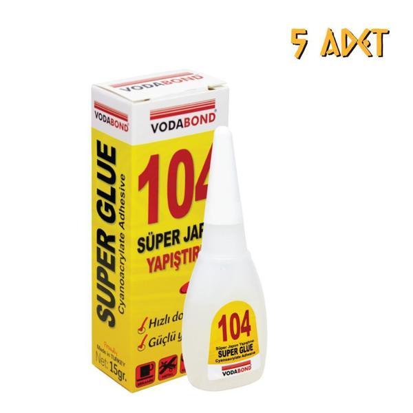 VodaBond Süper Japon Yapıştırıcı Şeffaf - 15 gr. - 5 Adet - Image 1