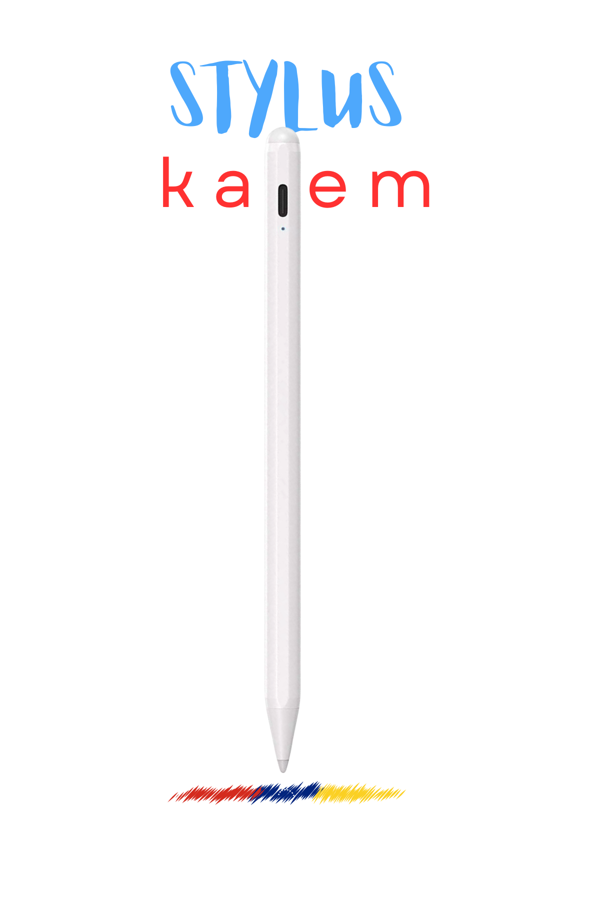 Ipad 2. Nesil Özellikli Bluetooth Şarj Göstergeli Avuçiçi ve Eğim Özellikli Fuchsia Tablet Kalemi - Image 1