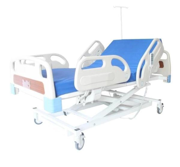 3 Motorlu Full ABS Asansörlü Hasta Karyolası | 200 kg, Piston Motor, Yükseklik Ayarı, ABS Korkuluk - Image 1