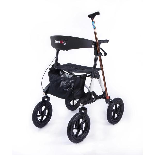 Comfort Plus Rolatör Yürüteç | Büyük Tekerlekli, Alüminyum Şase, Transfer Sandalyeli DM-800 - Image 1
