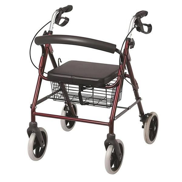 Alüminyum Katlanabilir Rollatör Yürüteç 130 Kg Taşıma Kapasiteli | Lüx 1. Sınıf | 2 Yıl Garanti - Image 1