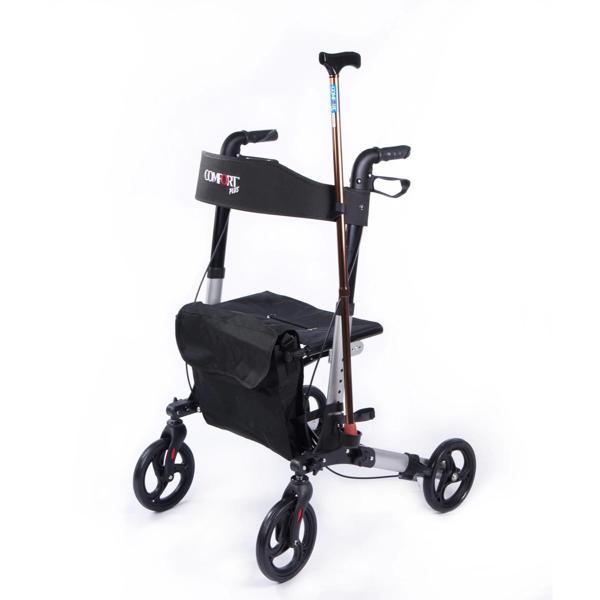 Comfort Plus Rolatör Yürüteç Gümüş | Alüminyum Gövde, Oturmalı, Katlanabilir ve Frenli DM-9102 - Image 1